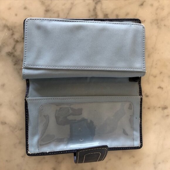 FOSSIL TAR HEELS Blue Vintage Bi Fold Wallet RARE - Picture 12 of 16